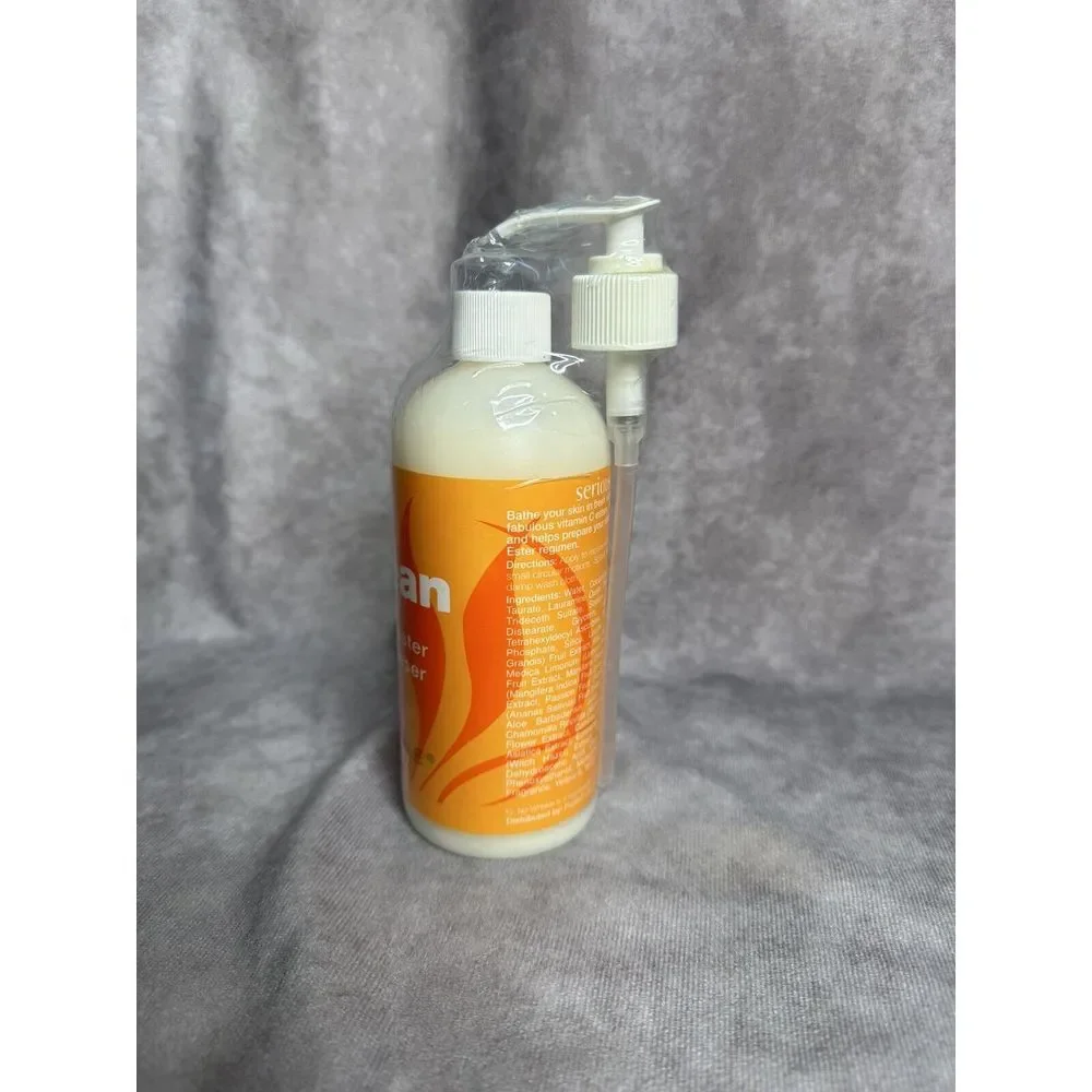 Serious Skin Care Face Cleanser 16 Oz C CLEAN Vitamin Ester‎ Wash No Wrinkle New